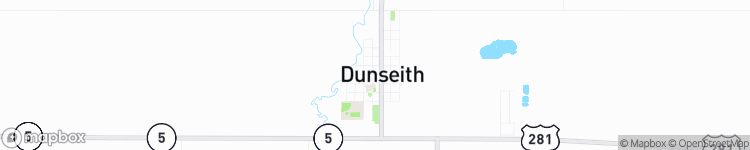 Dunseith - map