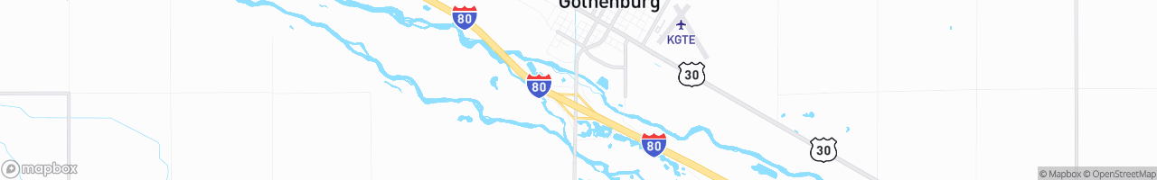 I-80 Pitt Stop - map