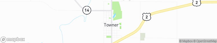 Towner - map