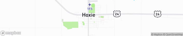 Hoxie - map