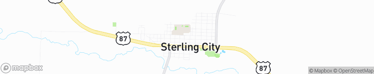 Sterling City - map