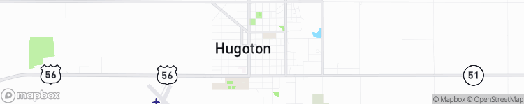 Hugoton - map