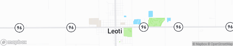 Leoti - map