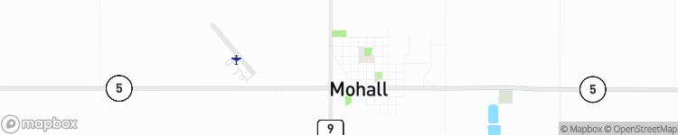 Mohall - map
