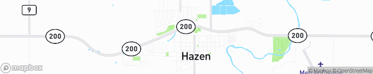 Hazen - map