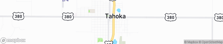 Tahoka - map