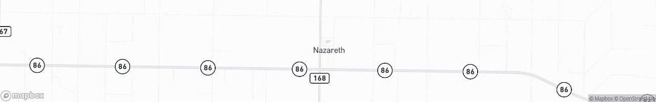 Nazareth, Texas - map