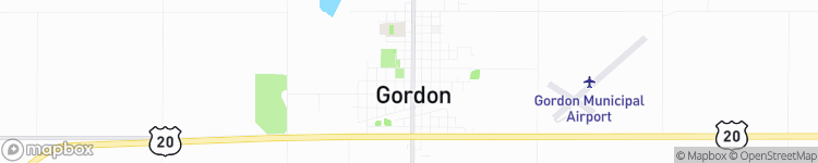 Gordon - map