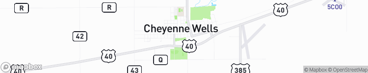Cheyenne Wells - map