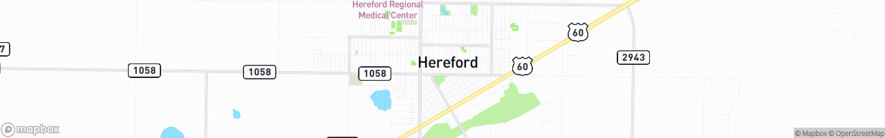 Hereford - map