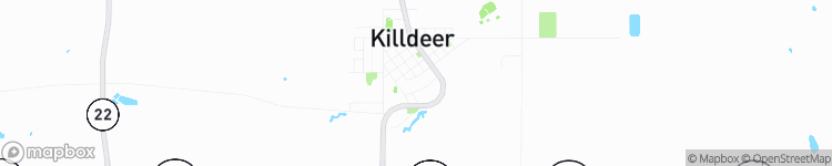 Killdeer - map