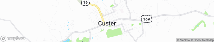 Custer - map