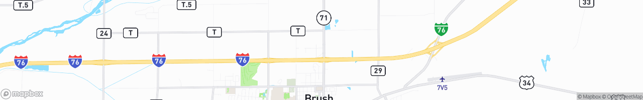 Tomahawk Truck Stop - map