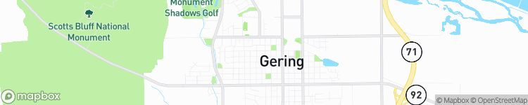 Gering - map