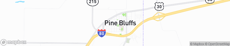 Pine Bluffs - map