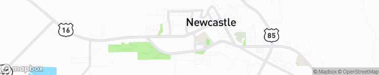 Newcastle - map