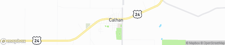 Calhan - map