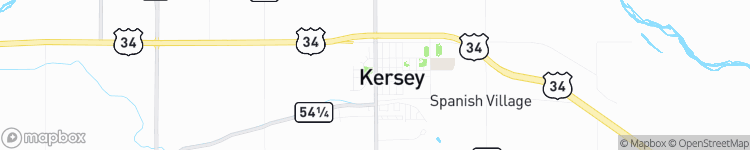 Kersey - map