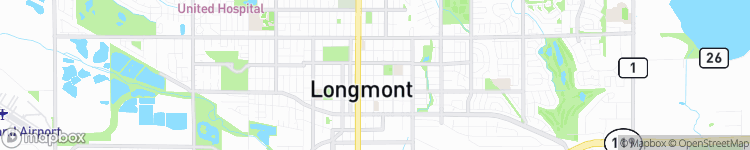 Longmont - map