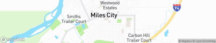 Miles City - map