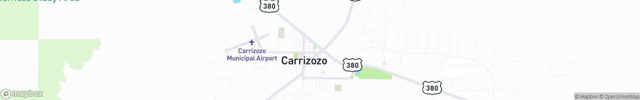 Carrizozo Texaco - map