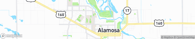 Alamosa - map