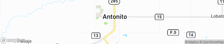 Antonito - map