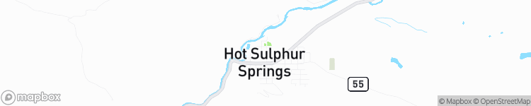 Hot Sulphur Springs - map