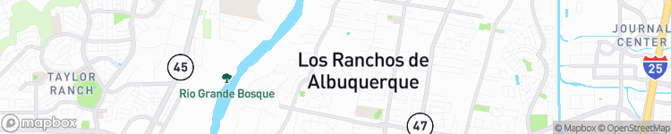 Los Ranchos de Albuquerque - map