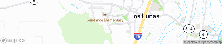 Los Lunas - map