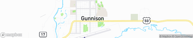 Gunnison - map