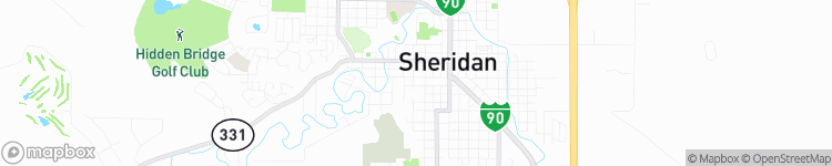 Sheridan - map