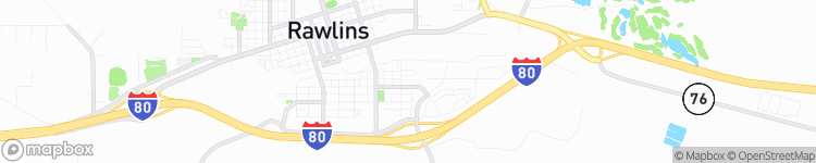 Rawlins - map