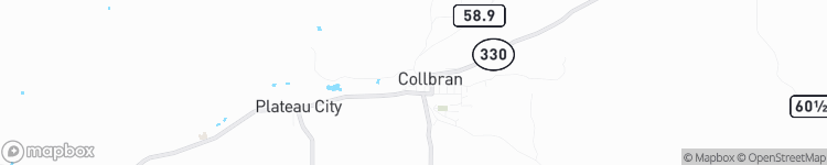 Collbran - map