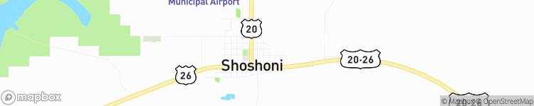 Shoshoni - map