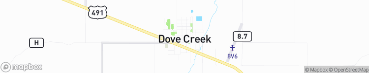 Dove Creek - map