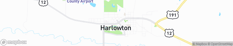 Harlowton - map