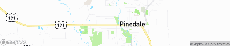 Pinedale - map