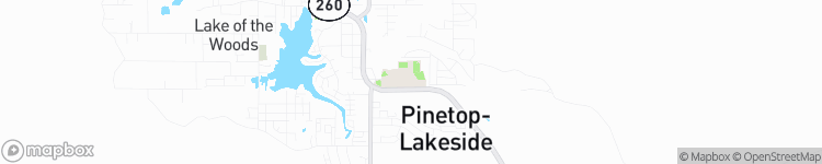 Pinetop-Lakeside - map