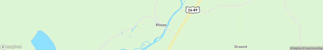 Craig Thomas Discovery & Visitor Center in Moose - map