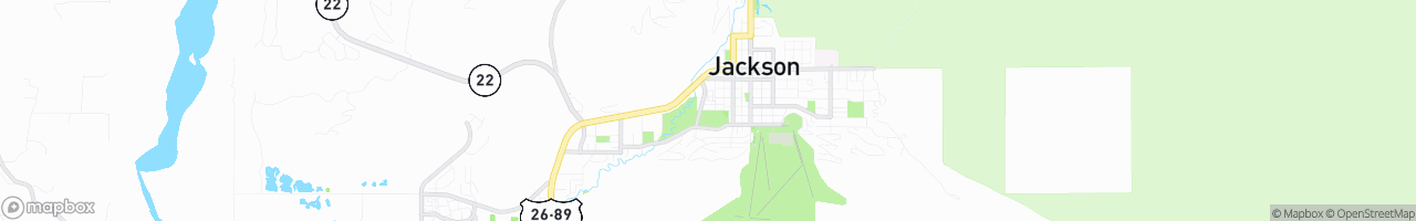 Jackson, Wyoming - map