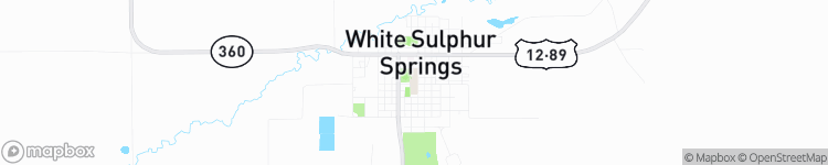 White Sulphur Springs - map