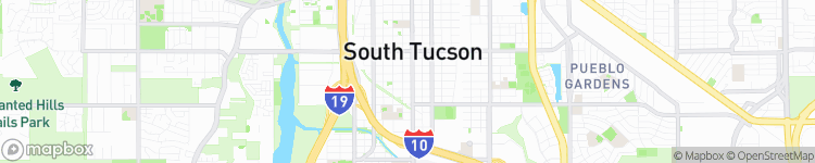 South Tucson - map
