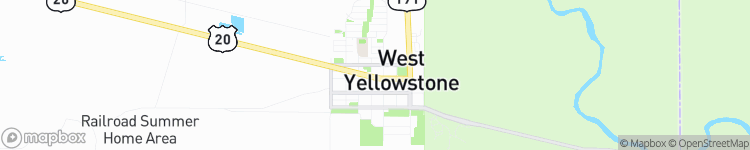 West Yellowstone - map