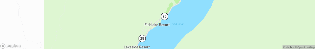 Fish Lake Resorts - map