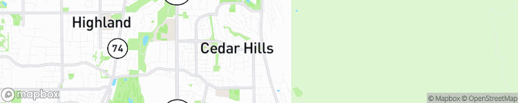 Cedar Hills - map