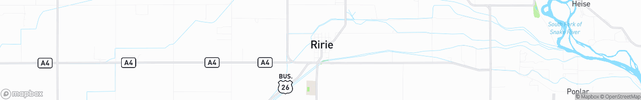 Ririe, Idaho - map