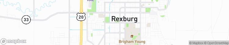 Rexburg - map