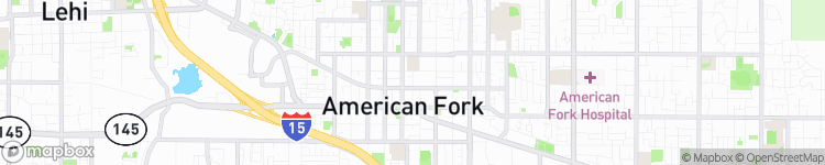 American Fork - map