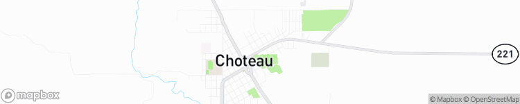 Choteau - map